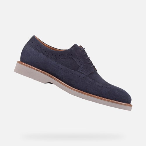 Chaussures Casual Geox Gubbio Homme Bleu Marine | XJMNIP805