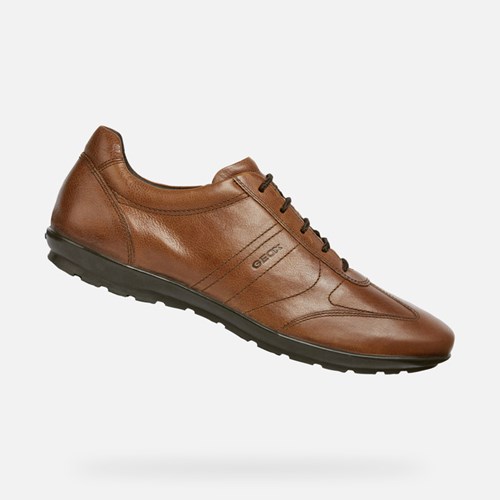 Chaussures Casual Geox Symbol Homme Marron | XBFQTG480
