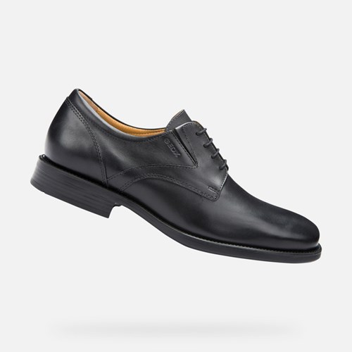 Chaussures Cuir Geox Federico Homme Noir | JYEXZV825