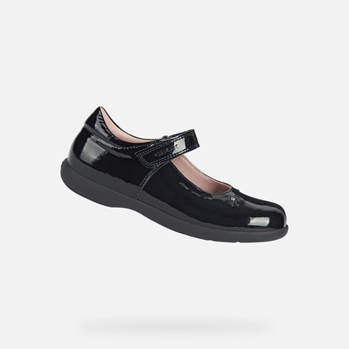 Chaussures Uniformes Geox Naimara Fille Noir | ELIQNF961