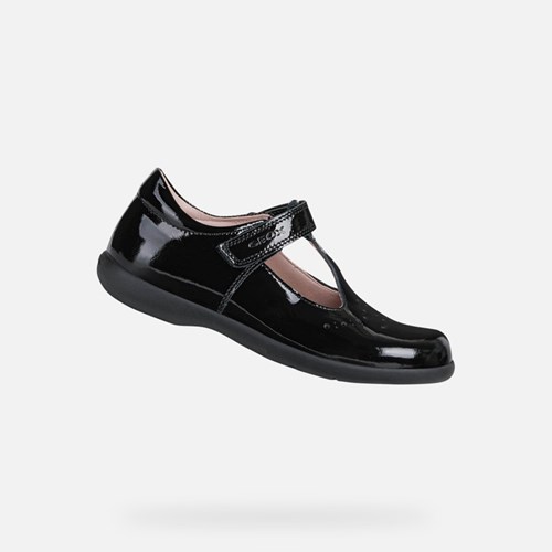 Chaussures Uniformes Geox Naimara Fille Noir | FUIJEH478