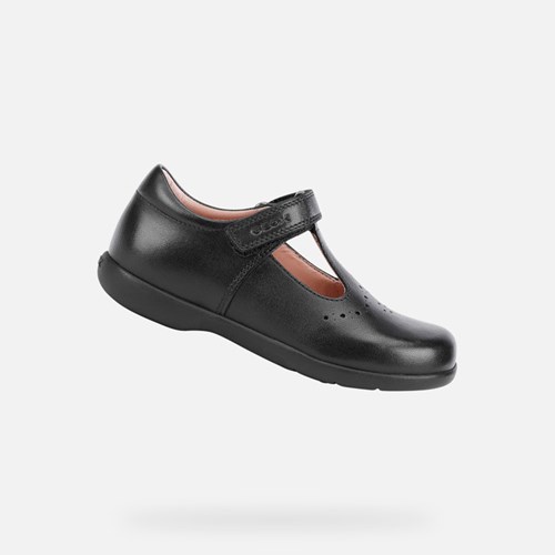 Chaussures Uniformes Geox Naimara Fille Noir | SVLGNT432