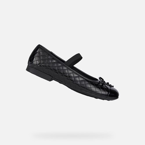 Chaussures Uniformes Geox Plie Fille Noir | ICBYLU631
