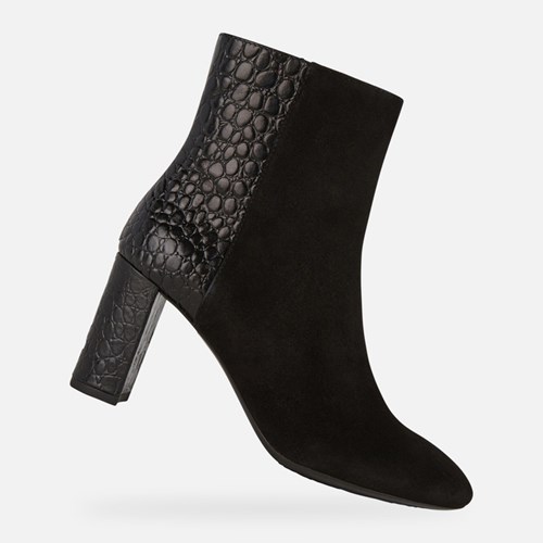 Compensées Geox Pheby 80 Femme Noir | CNGKFZ987