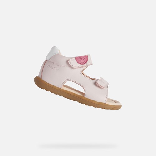 First Steps Geox Sandal Macchia Bebe Rose Clair | CVBEKF309
