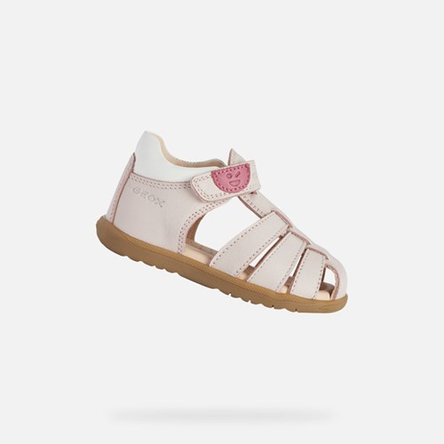 First Steps Geox Sandal Macchia Bebe Rose Clair | URAXDP874