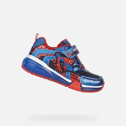 Light-up Shoes Geox Bayonyc Garcon Bleu Marine Bleu Royal | ZVSHQT204