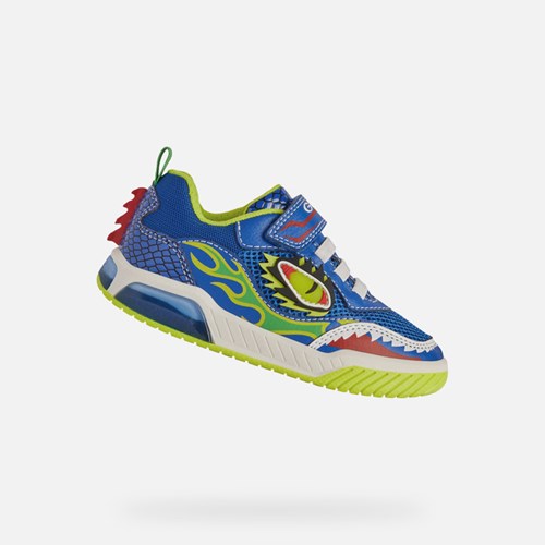 Light-up Shoes Geox Inek Garcon Bleu Royal | XNKDFV695