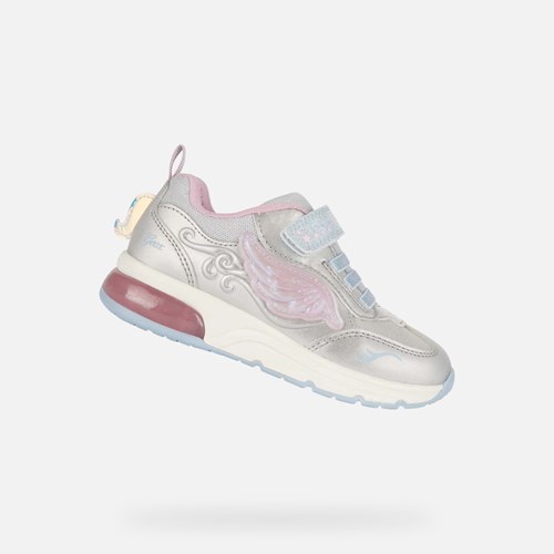 Light-up Shoes Geox Spaceclub Fille Argent Rose | SUBKIG564