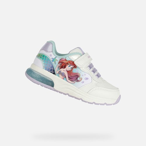 Light-up Shoes Geox Spaceclub Fille Blanche | HEBDNJ742