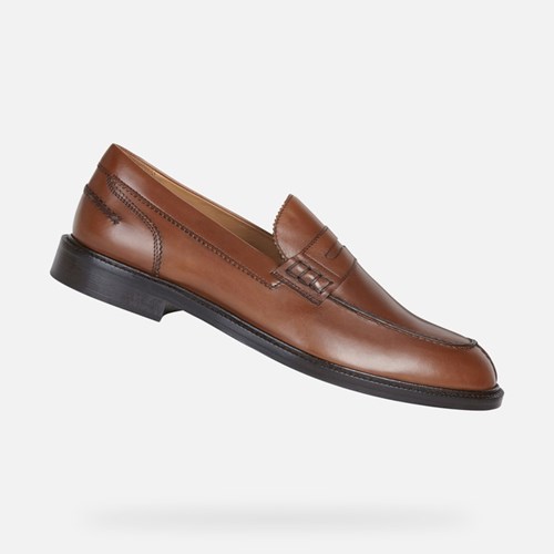 Loafers Geox Artenova Homme Cognac | IXPTLV708