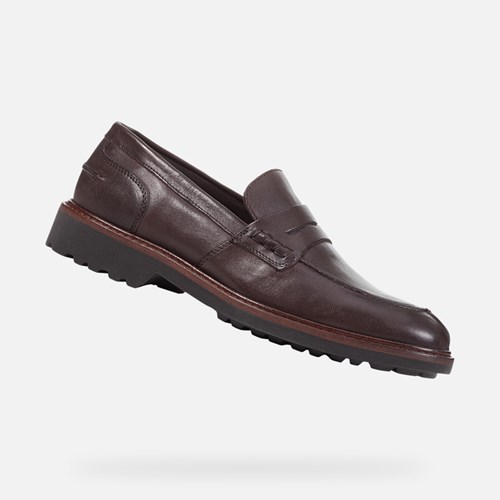 Loafers Geox Cannaregio Homme Cafe Foncé | YLQIGE089