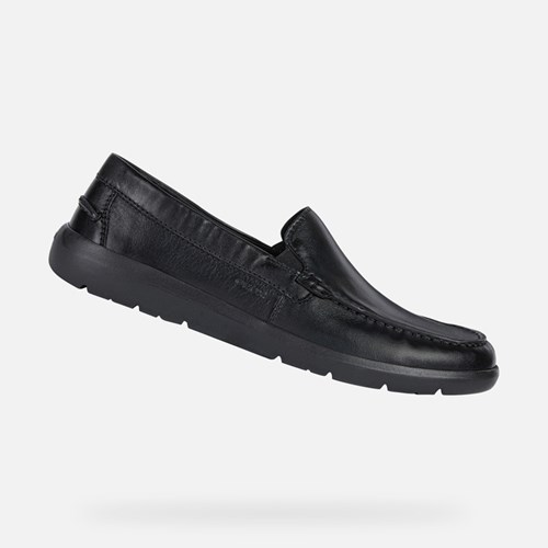 Loafers Geox Leitan Homme Noir | PLKSHJ290