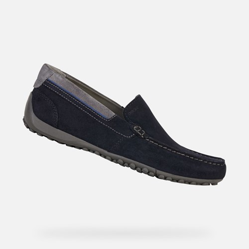 Loafers Geox Snake Homme Bleu Marine | TQNUVD348