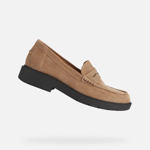 Loafers Geox Spherica Ec1 Femme Caramel | WGOUMI754