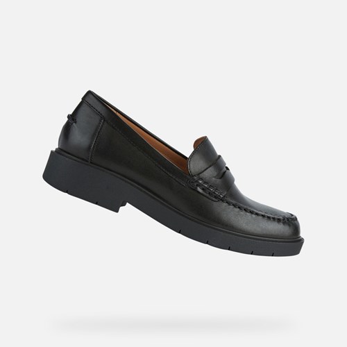 Loafers Geox Spherica Ec1 Femme Noir | MBVUTS045