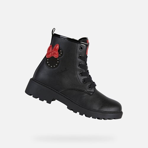 Mid-calf Boots Geox Casey Fille Noir | WMXKEQ065