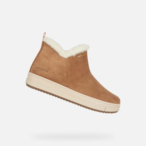 Mid-calf Boots Geox Rebecca Fille Whisky | QNHWJI589