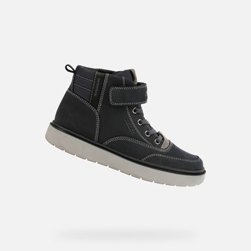 Mid-calf Boots Geox Riddock Garcon Bleu Marine Noir | XYQRAD146