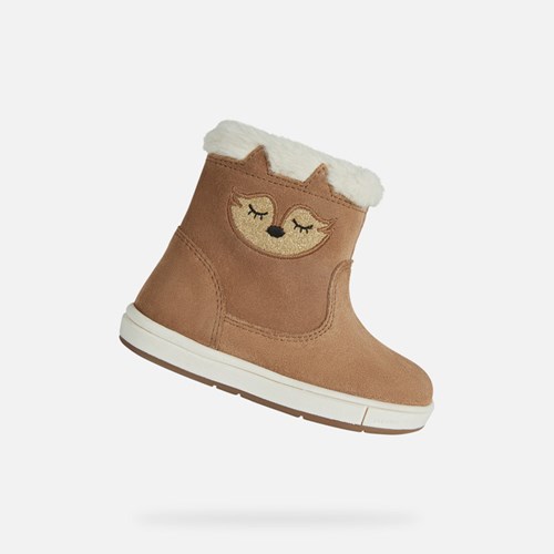 Mid-calf Boots Geox Trottola Bebe Whisky | JBPOHF541