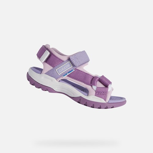 Sandales Geox Borealis Fille Violette Rose | WUEJXM870
