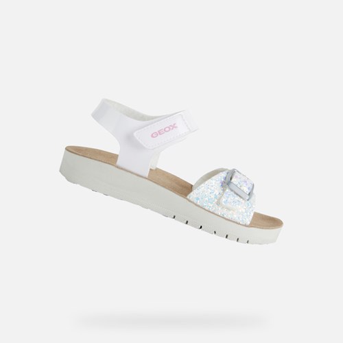 Sandales Geox Sandal Costarei Fille Blanche | GSADYM842