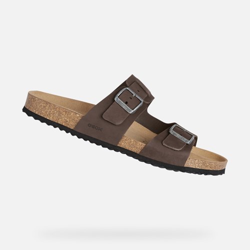 Sandales Geox Sandal Ghita Homme Cafe Foncé | UBDGLM356