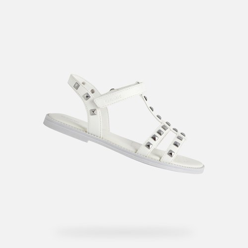 Sandales Geox Sandal Karly Fille Blanche | DYBNHX864
