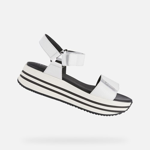 Sandales Geox Sandal Kency Femme Blanche | NUQDET830