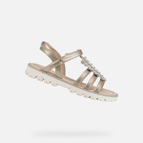 Sandales Geox Sandal Starblush Fille Platine | FSTOUR365