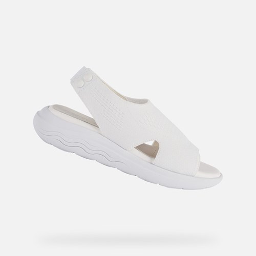 Sandales Geox Spherica Ec5 Femme Blanche | OMTNQE925