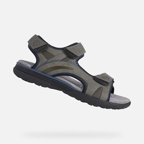 Sandales Geox Spherica Ec5 Homme Vert Olive Clair Vert Grise | EKNULJ694