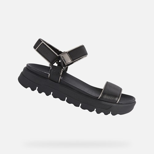 Sandales Geox Xand 2.1s Femme Noir | APSVGJ298