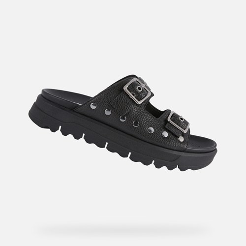 Sandales Geox Xand 2.1s Femme Noir | VMJRCZ631