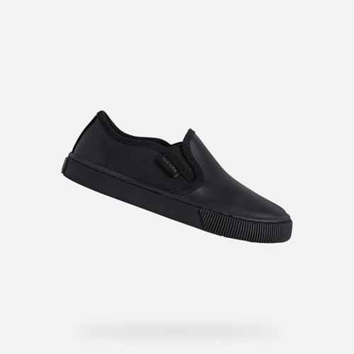 Slip On Geox Kilwi Garcon Noir | TRANZB304