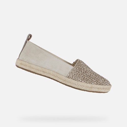 Slip On Geox Modesty Femme Taupe / Ice | PVSZFR854