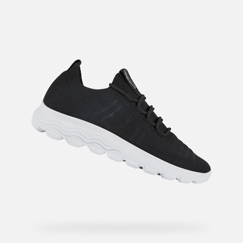 Slip On Geox Spherica Femme Noir | WQBOXF905