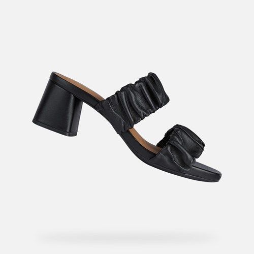 Talons Geox Genziana Mid Femme Noir | PUOSVQ257