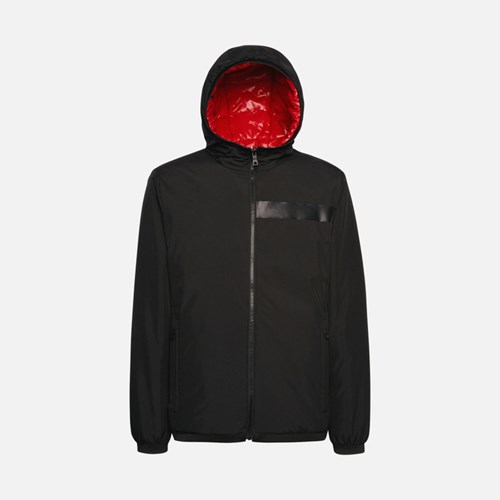 Vestes Geox Renan Homme Noir Rouge | BOHJEK026